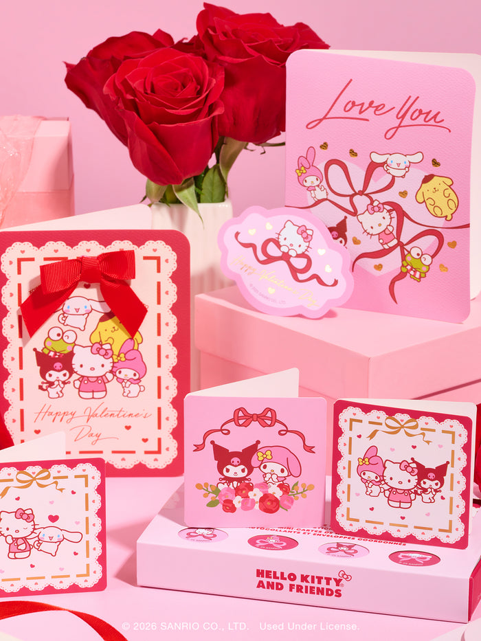 Hello Kitty and Friends Happy Valentine's Deluxe Greeting Card