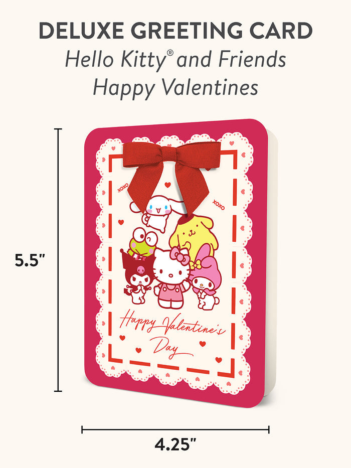 Hello Kitty and Friends Happy Valentine's Deluxe Greeting Card