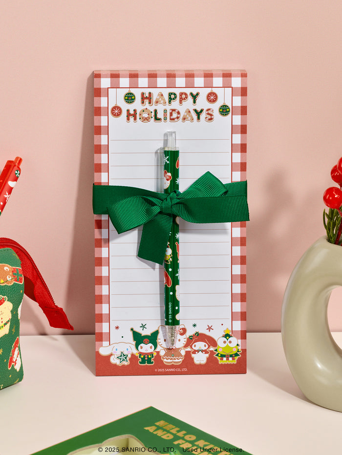Hello Kitty and Friends Holiday Fun Magnetic List Pad & Gel Pen Set