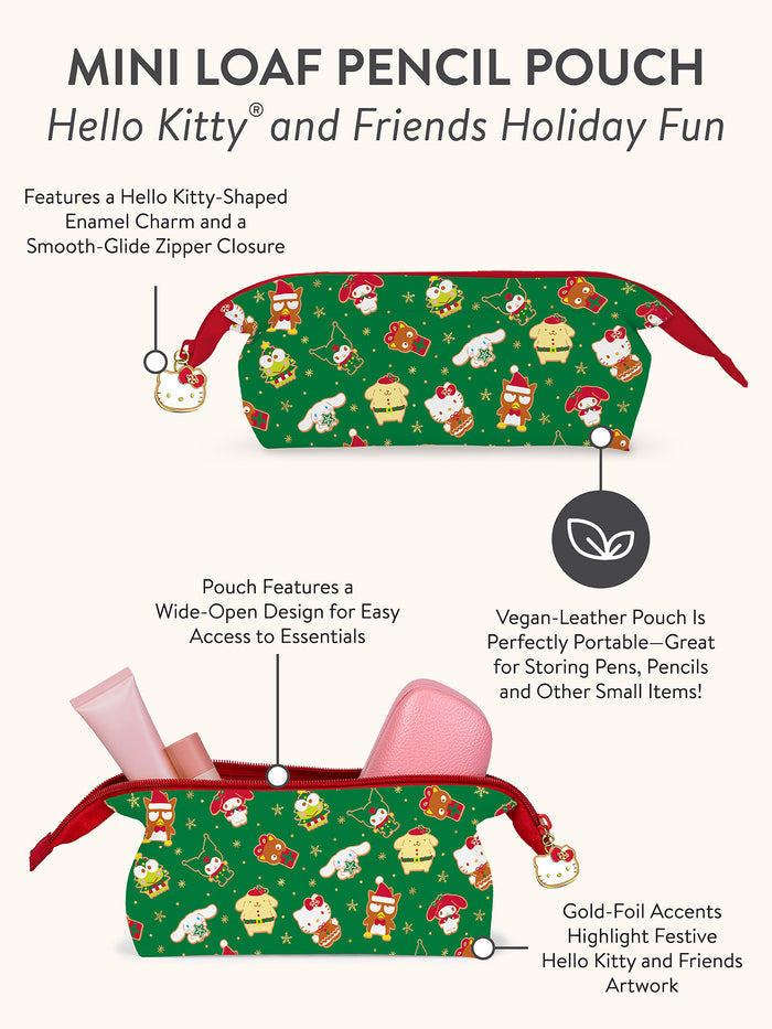 Hello Kitty and Friends Holiday Fun Mini Loaf Pencil Pouch