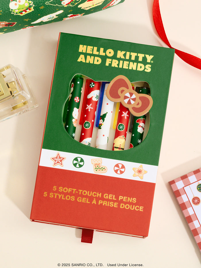 Hello Kitty and Friends Holiday Fun Soft-Touch Gel Pen Set