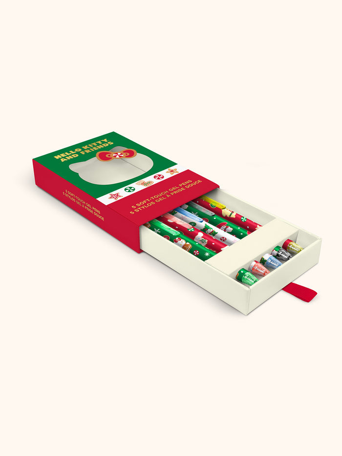 Hello Kitty and Friends Holiday Fun Soft-Touch Gel Pen Set