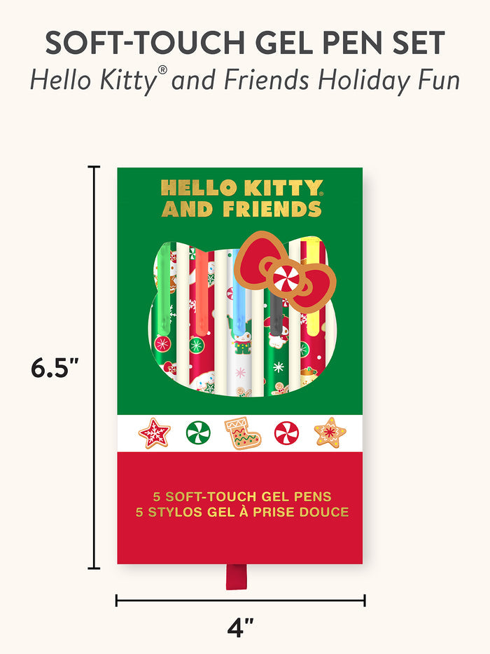 Hello Kitty and Friends Holiday Fun Soft-Touch Gel Pen Set