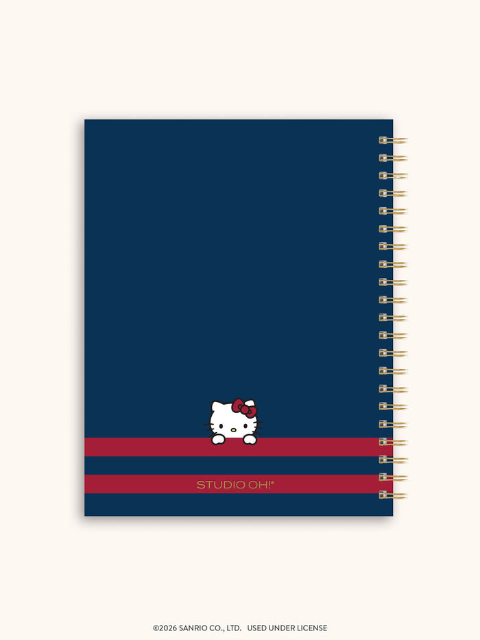 Hello Kitty and Friends Varsity Extra-Large Spiral Notebook with Pocket & Sticker Sheet