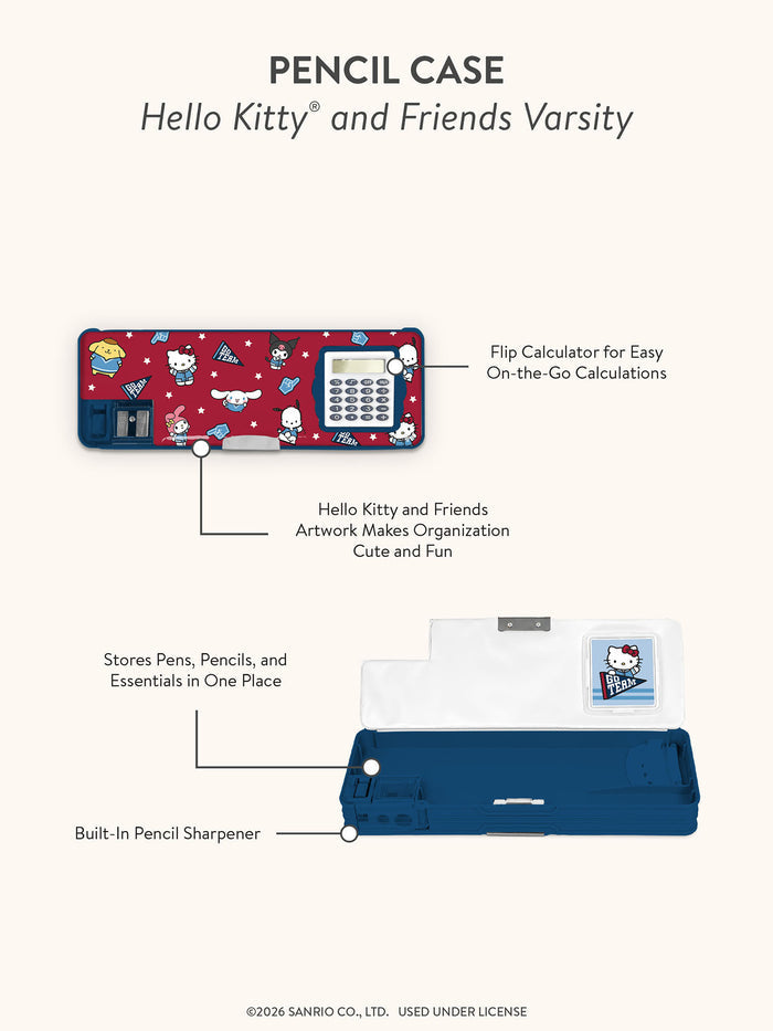 Hello Kitty and Friends Varsity Pencil Case