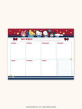 Hello Kitty and Friends Varsity Weekly Desk Pad with Grommets & Stickers