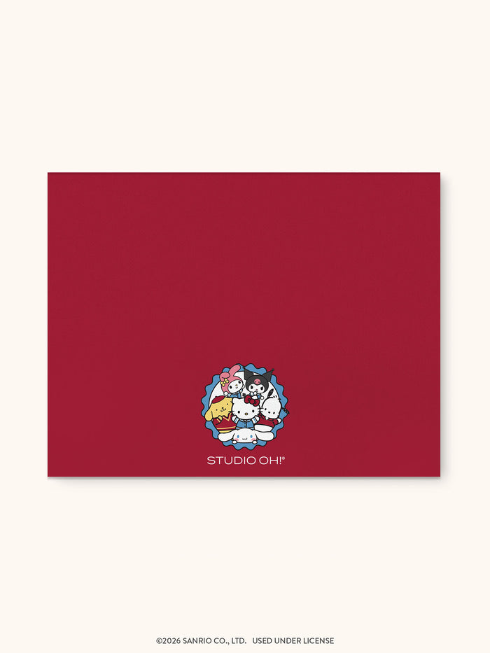 Hello Kitty and Friends Varsity Weekly Desk Pad with Grommets & Stickers