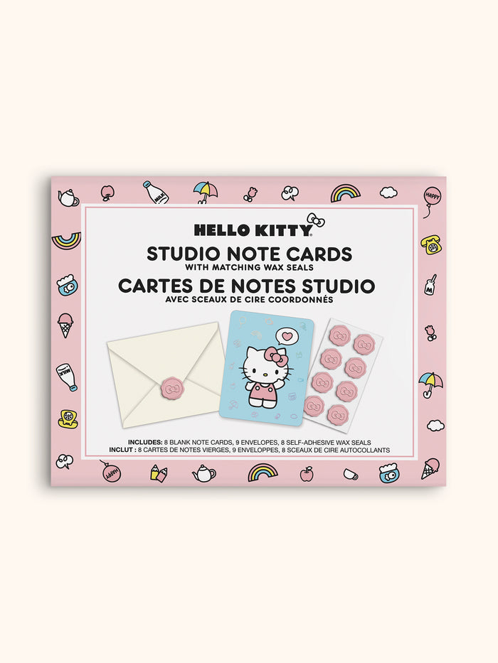 Hello Kitty Classic Pink Studio Note Cards with Wax Seals