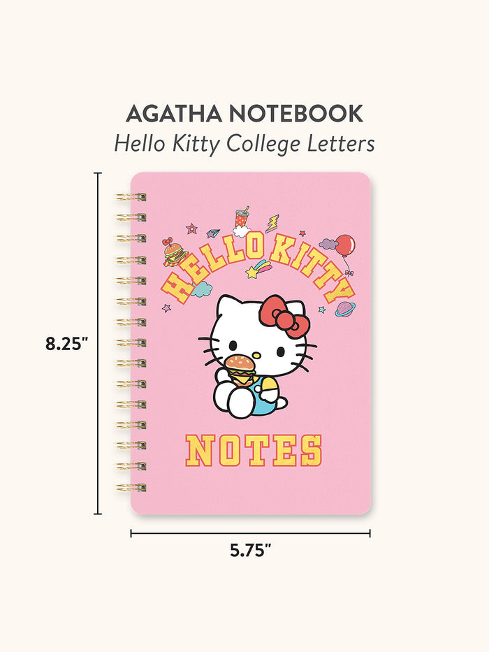 Hello Kitty College Letters Agatha Notebook