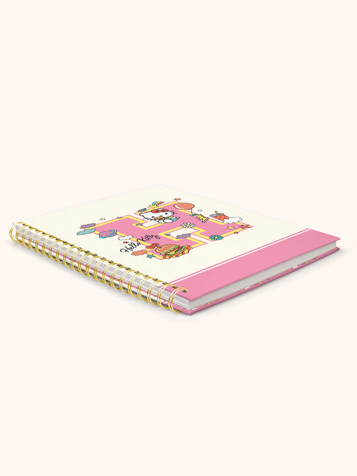 Hello Kitty College Letters Extra Large Spiral Notebook