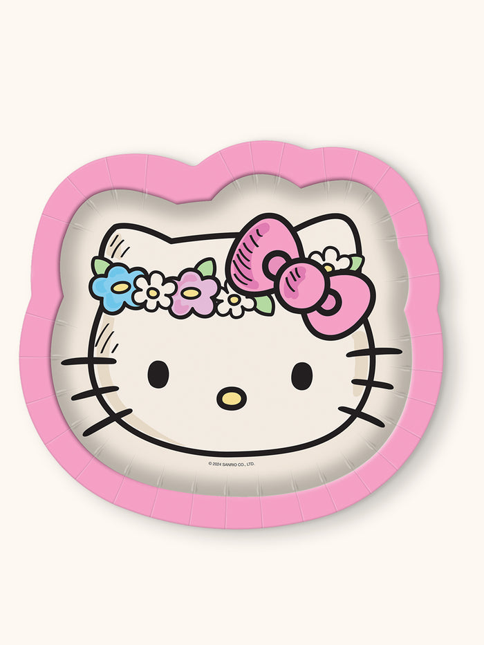 Hello Kitty Flower Crowns Luncheon Plates