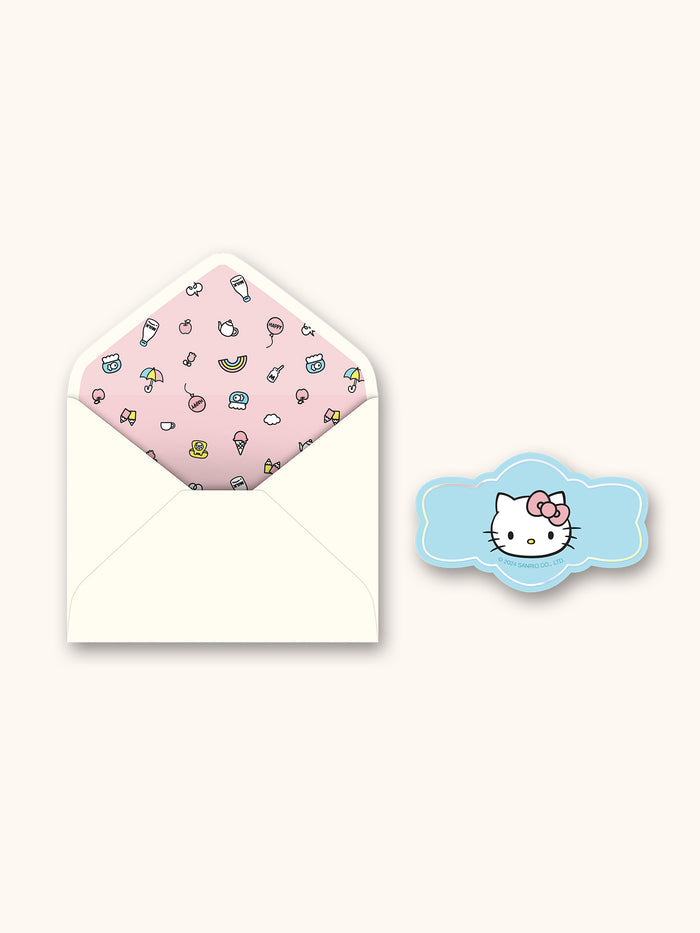 Hello Kitty Just Saying Hello Deluxe Greeting Card