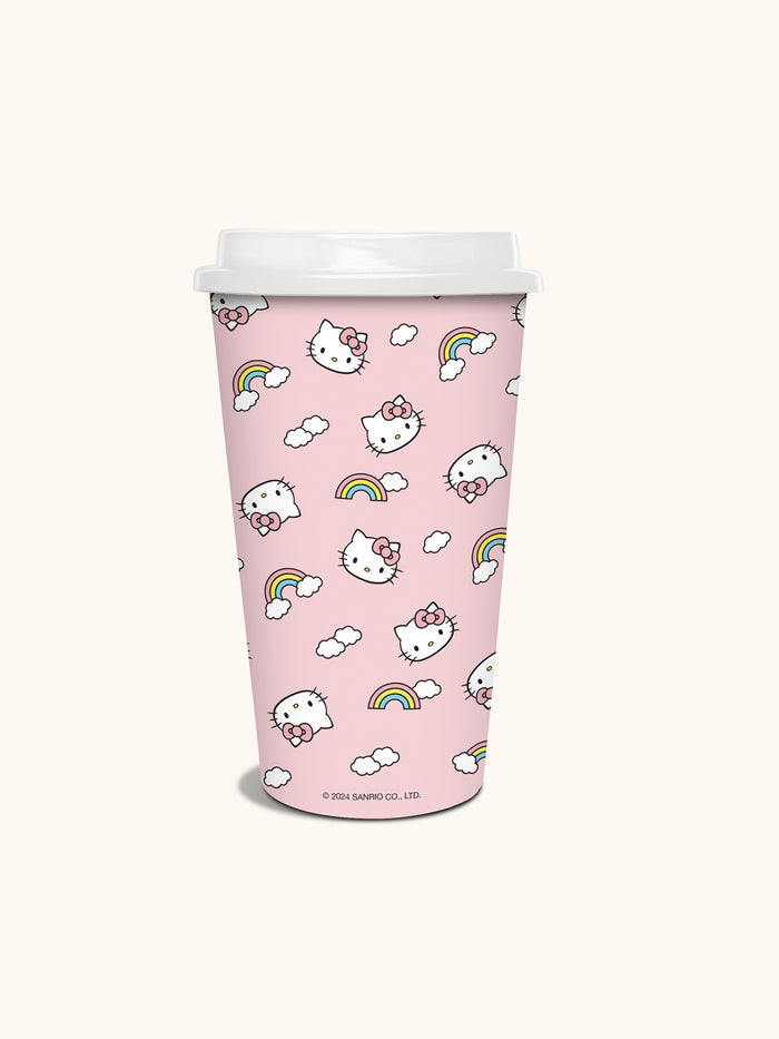 Hello Kitty Rainbow Skies Paper Hot Cups