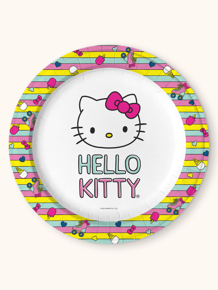 Hello Kitty Retro Rainbow Luncheon Plates