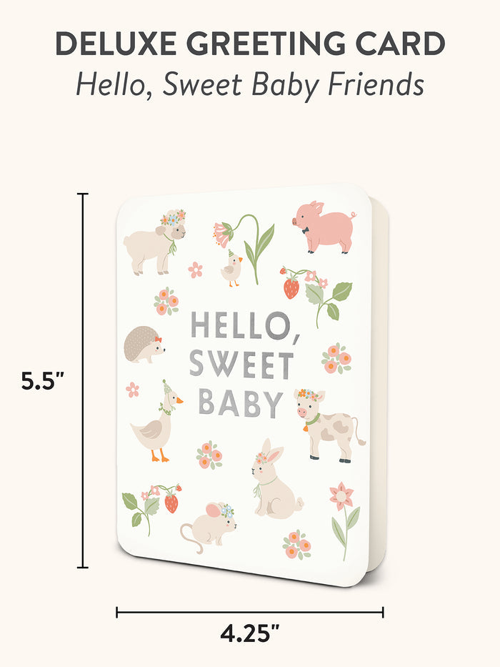 Hello, Sweet Baby Friends Deluxe Greeting Cards