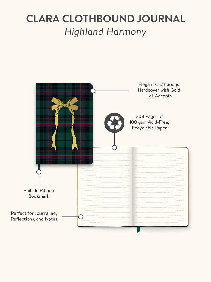 Highland Harmony Clara Clothbound Journal