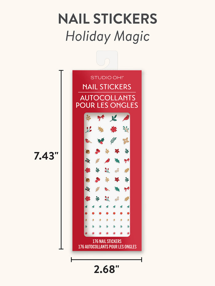 Holiday Magic Christmas Nail Stickers