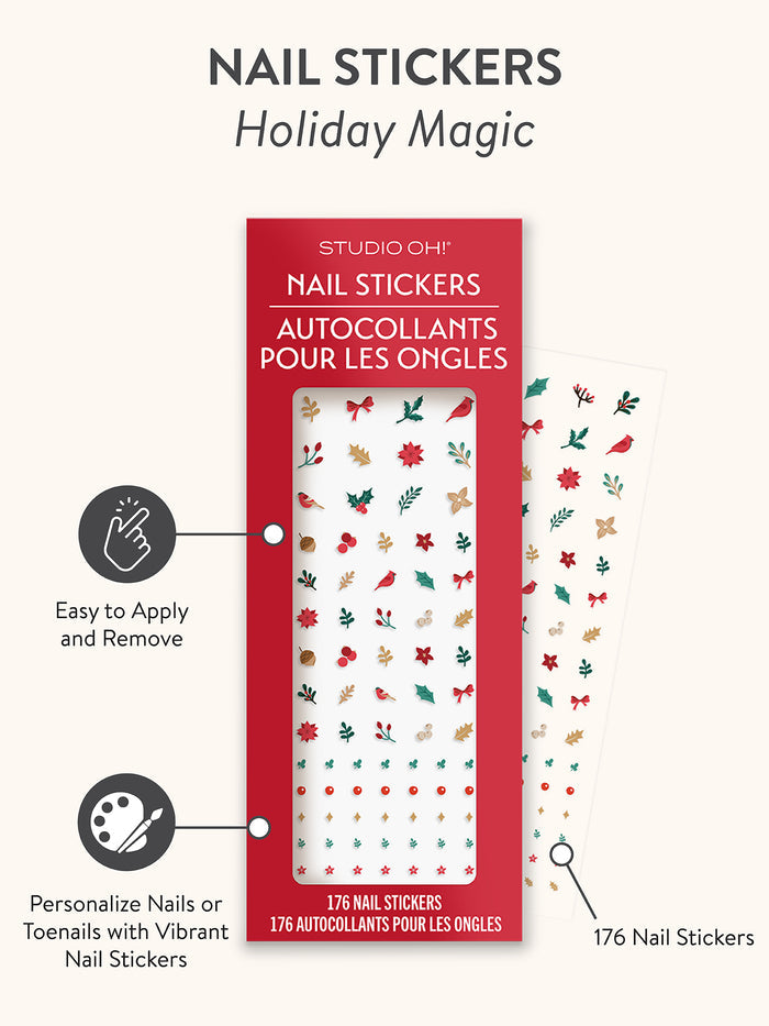 Holiday Magic Christmas Nail Stickers