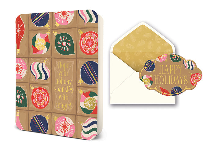 Holiday Sparkles Deluxe Greeting Card