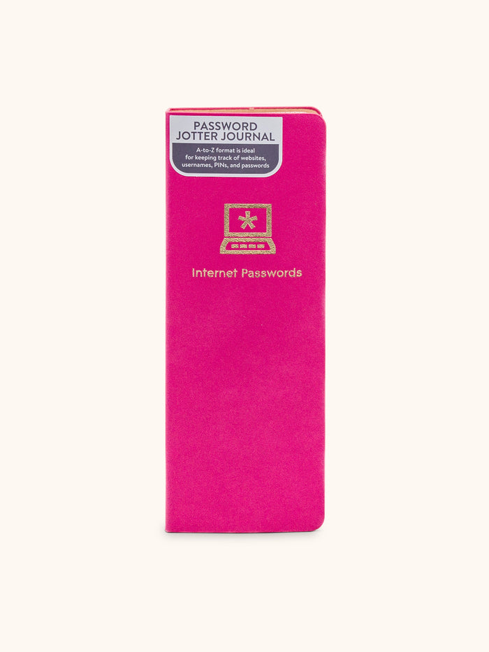 Hot Pink Password Jotter Journal