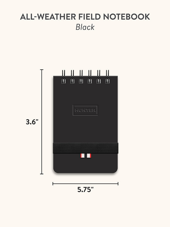 Hunter Black All-Weather Field Book