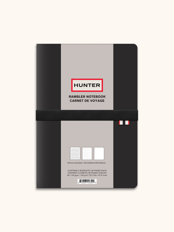 Hunter Black Rambler Refillable Notebook