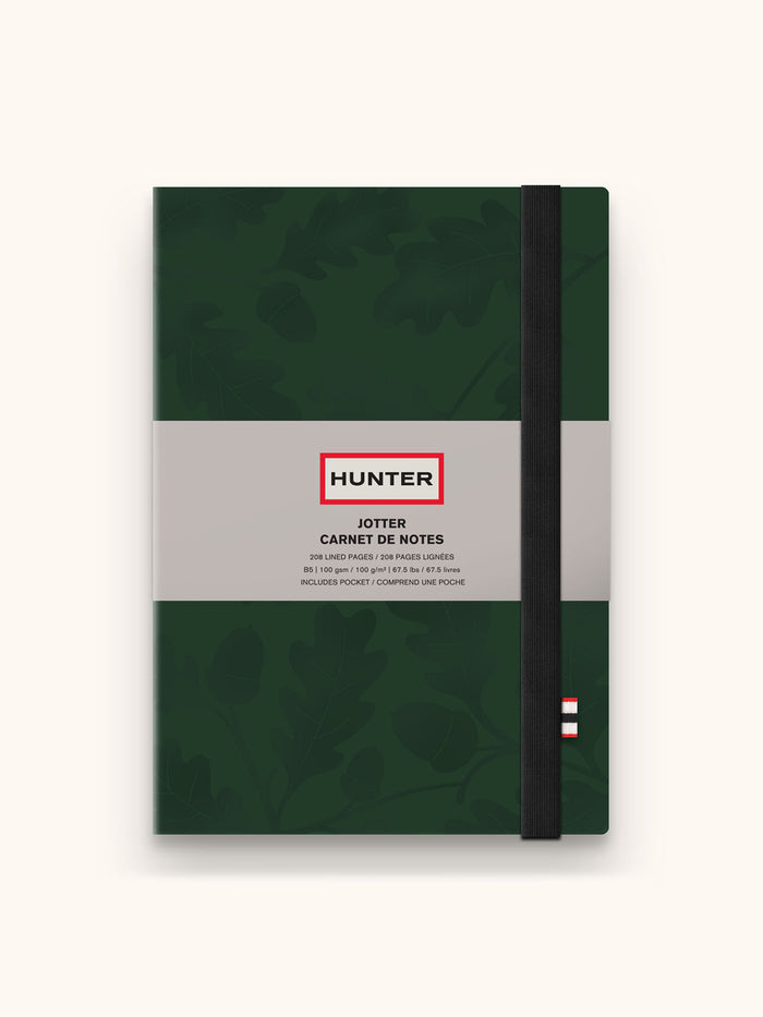Hunter Forest Green Acorns Jotter