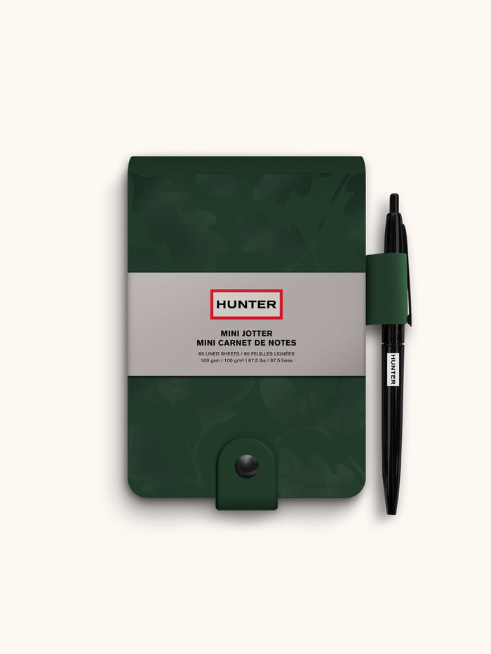 Hunter Forest Green Acorns Mini Jotter