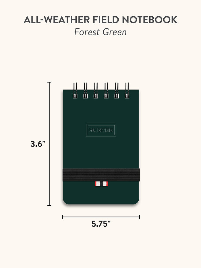 Hunter Forest Green All-Weather Field Book