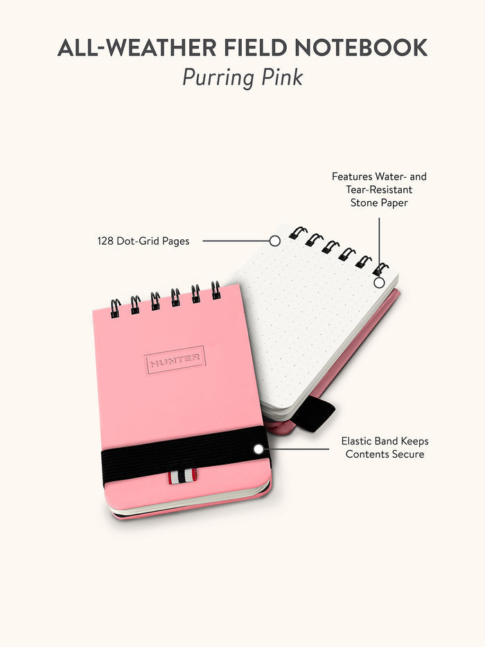Hunter Purring Pink All-Weather Field Book