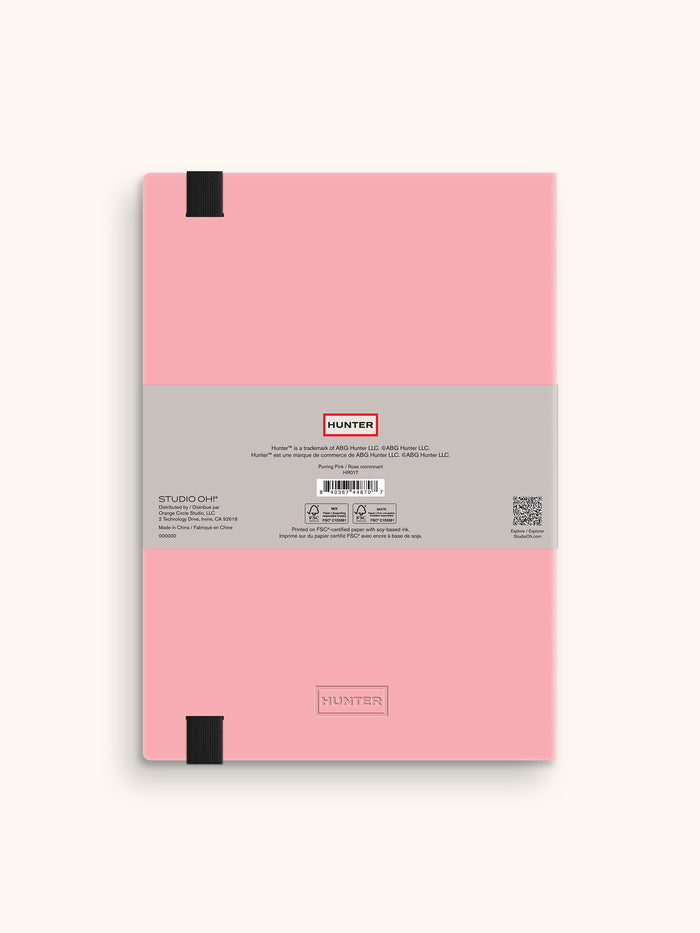 Hunter Purring Pink Jotter