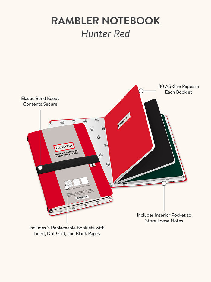 Hunter Red Rambler Refillable Notebook
