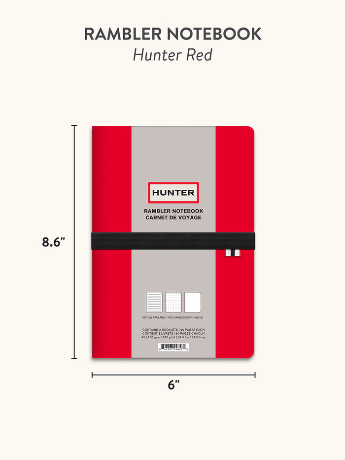 Hunter Red Rambler Refillable Notebook