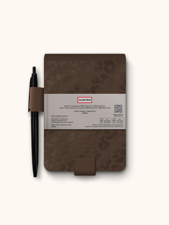 Hunter Umber Leopard Mini Jotter