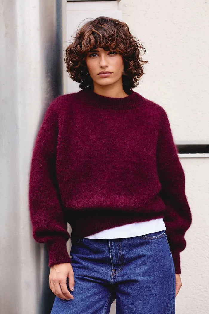 Jane Mohair Sweater (Aubergine)
