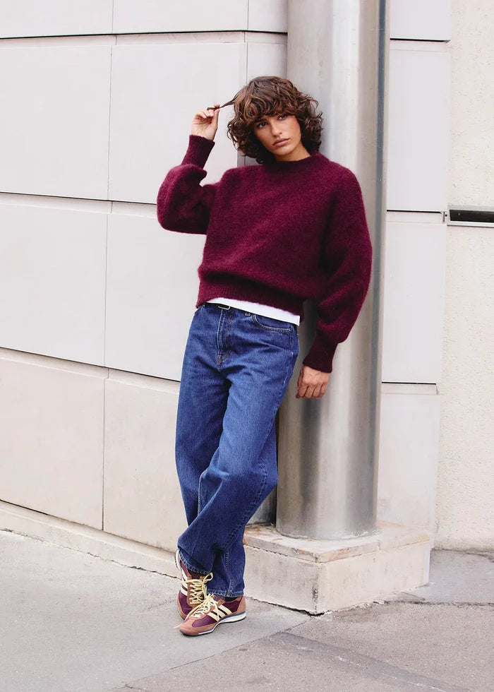 Jane Mohair Sweater (Aubergine)