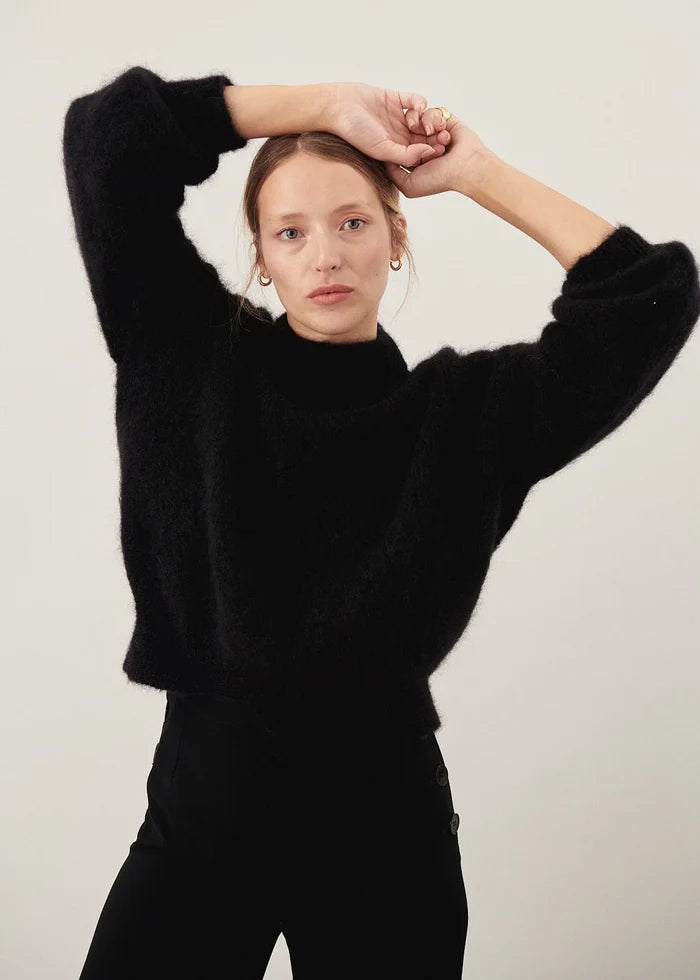 Jane Mohair Sweater (Black)