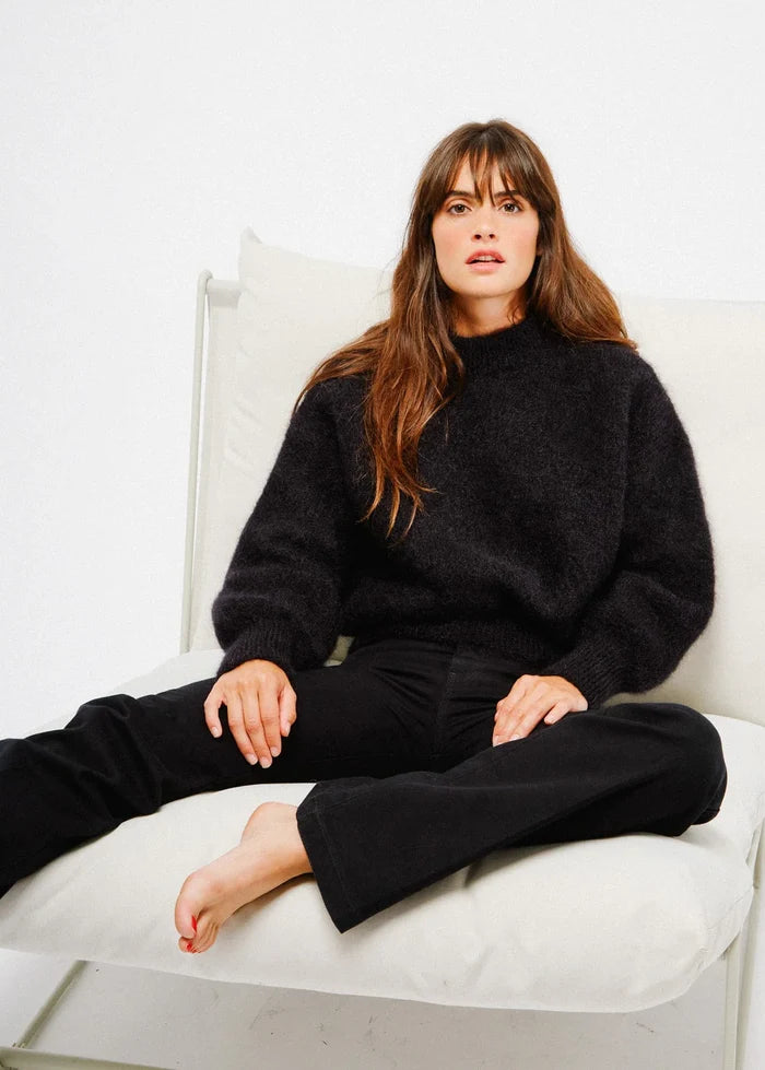 Jane Mohair Sweater (Black)