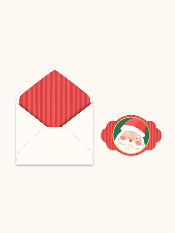 Jolly Saint Nick  Deluxe Greeting Card