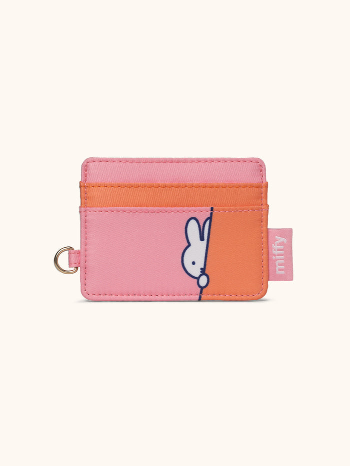 JuJuBe Miffy Flower Fields Be Charged Card Case - Pink & Orange