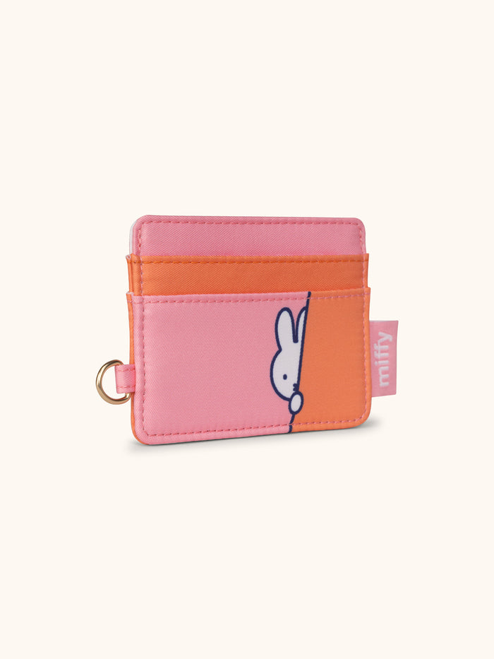 JuJuBe Miffy Flower Fields Be Charged Card Case - Pink & Orange