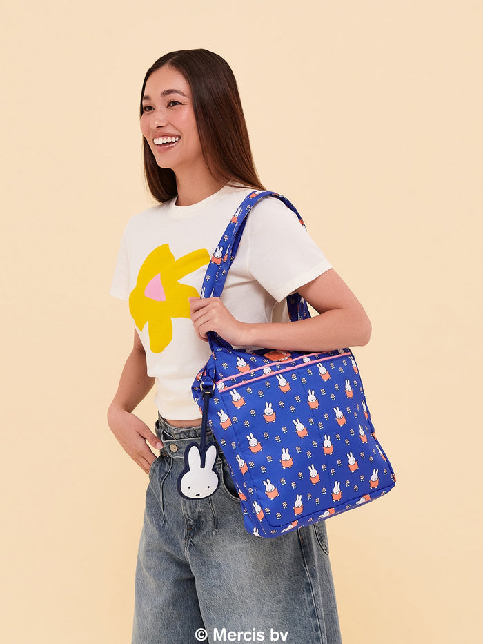 JuJuBe Miffy Flower Fields Be Light Tote Bag - Blue & Orange