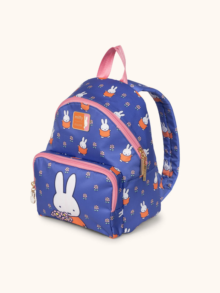 JuJuBe Miffy Flower Fields Everyday Mini Backpack - Blue & Orange