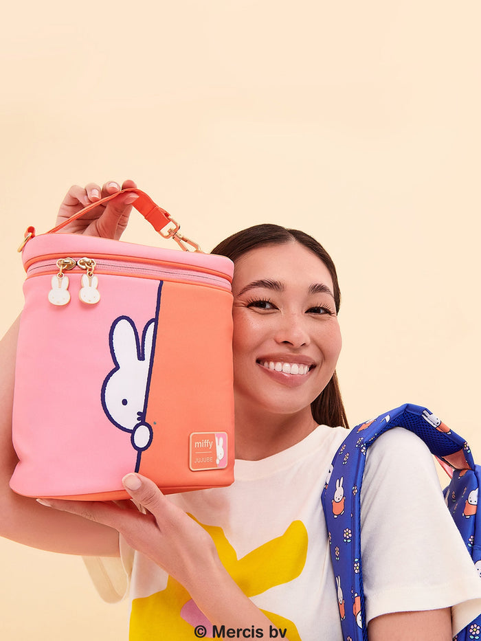 JuJuBe Miffy Flower Fields Fuel Cell Insulated Lunch Bag - Pink & Orange