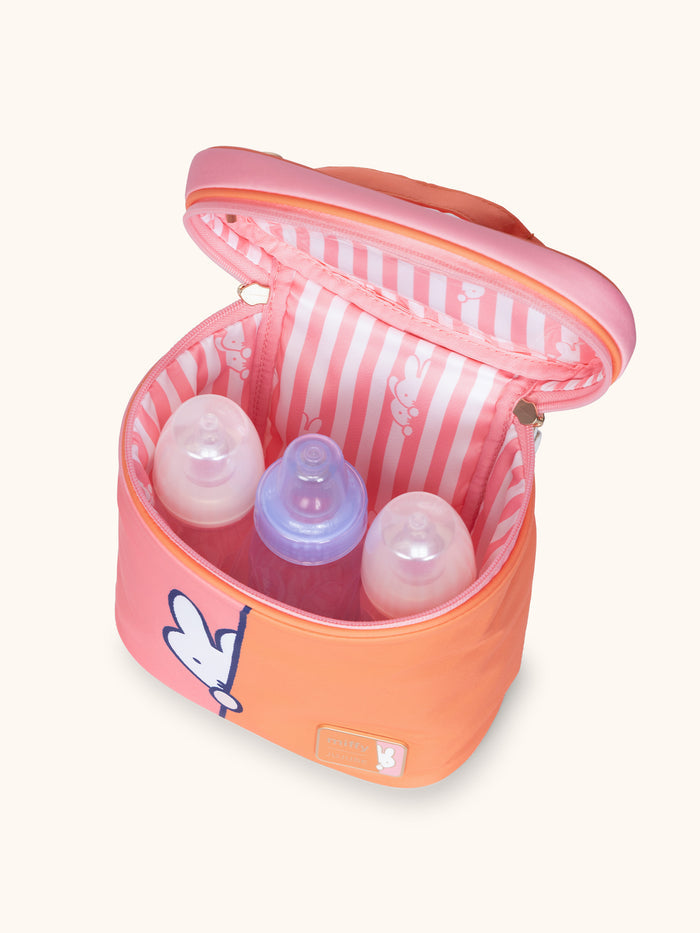 JuJuBe Miffy Flower Fields Fuel Cell Insulated Lunch Bag - Pink & Orange
