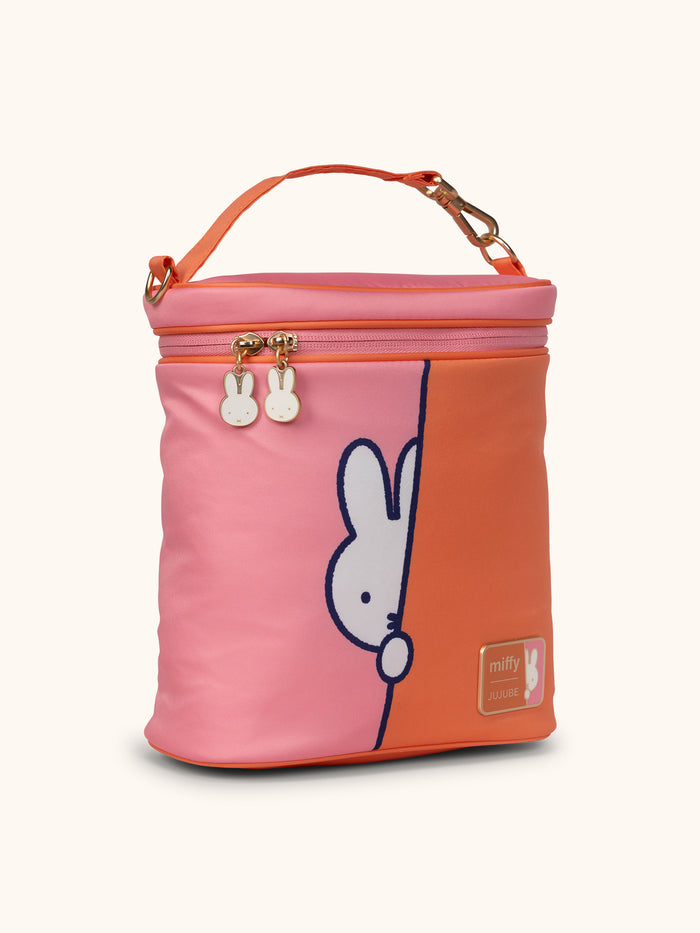 JuJuBe Miffy Flower Fields Fuel Cell Insulated Lunch Bag - Pink & Orange