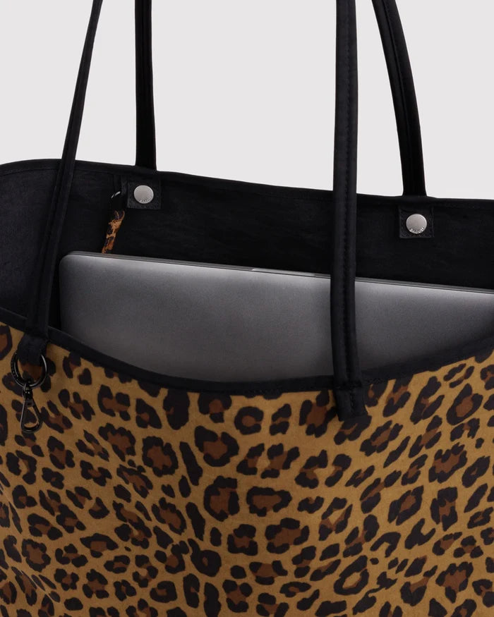 Large Nylon Reversible Tote (Leopard Mix)