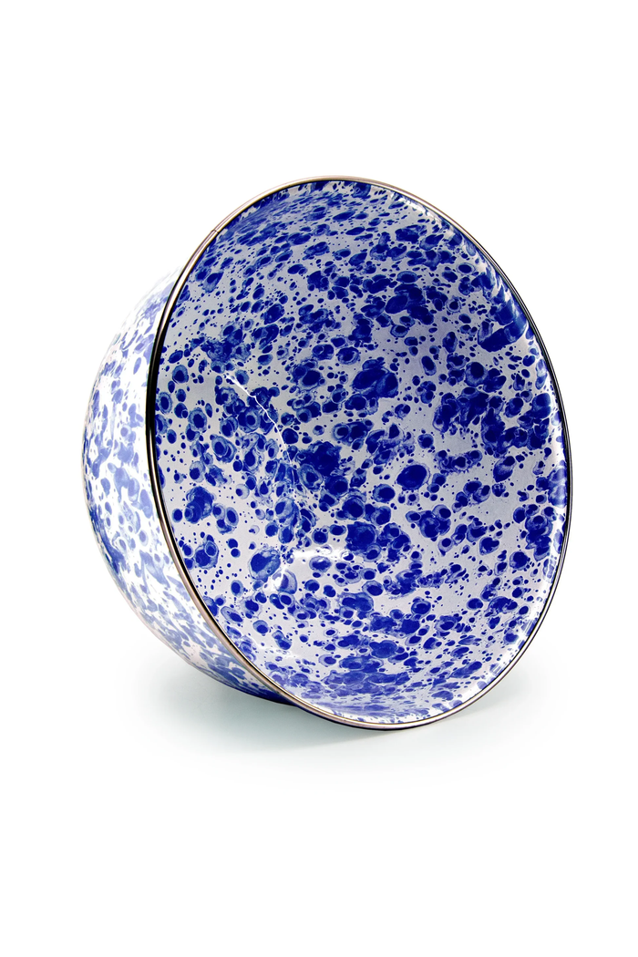 Large Salad Bowl (Cobalt Swirl)