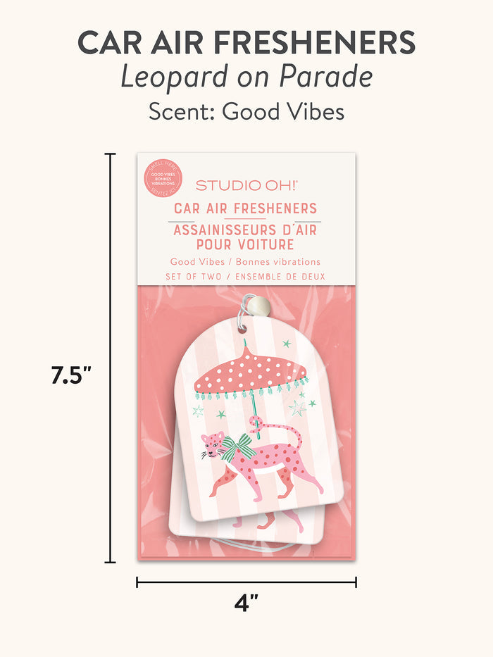 Leopard on Parade Car Air Freshener