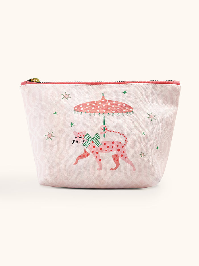 Leopard on Parade Clutch Cosmetic Bag